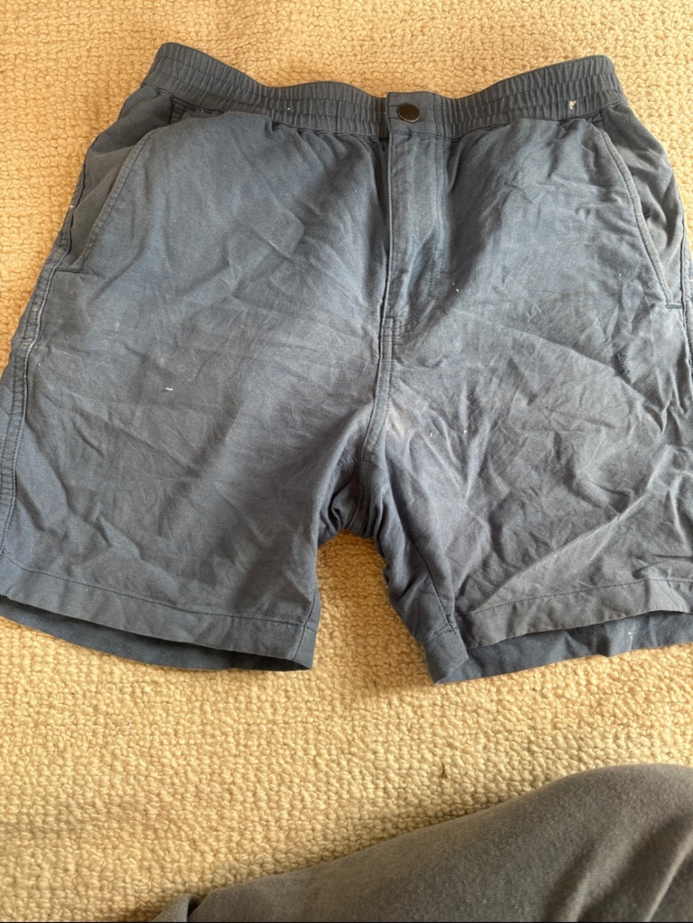 J. Crew Navy Elastic-Waist Hybrid Shorts